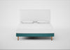 Shallow Divan Bed Base Super King / Brushed Cotton Cadet / Light Stem