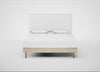 Shallow Divan Bed Base Super King / Brushed Cotton Oat / Light Stem