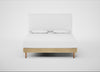 Shallow Divan Bed Base Super King / Smart Luxe Velvet Biscuit / Light Stem