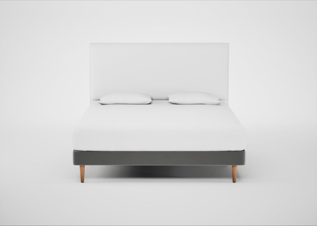 Shallow Divan Bed Base Super King / Smart Velvet Mercury / Light Stem