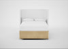 Deep Divan Bed Base Double / None / Smart Luxe Velvet Biscuit