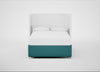 Deep Divan Bed Base Double / None / Brushed Cotton Cadet