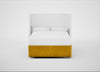 Deep Divan Bed Base Double / None / Smart Luxe Velvet Canary
