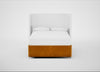 Deep Divan Bed Base Double / None / Smart Luxe Velvet Cognac