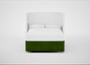 Deep Divan Bed Base Double / None / Smart Luxe Velvet Grass