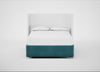 Deep Divan Bed Base King / None / Smart Luxe Velvet Airforce Blue
