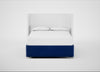 Deep Divan Bed Base King / None / Smart Luxe Velvet Azure