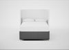Deep Divan Bed Base Double / None / Melton Wool Shale