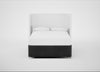 Deep Divan Bed Base Double / None / Smart Luxe Velvet Nickel
