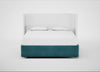 Deep Divan Bed Base Super King / 2 Footend / Smart Luxe Velvet Airforce Blue
