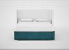 Deep Divan Bed Base Super King / 2 Footend 2 Continental / Smart Luxe Velvet Airforce Blue