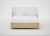 Deep Divan Bed Base Super King / 2 Footend 2 Continental / Smart Luxe Velvet Biscuit