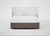 Deep Divan Bed Base Super King / 2 Footend 2 Continental / Smart Luxe Velvet Mushroom