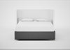 Deep Divan Bed Base Super King / 2 Footend 2 Continental / Melton Wool Shale