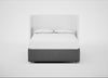 Deep Divan Bed Base King / 2 Footend 2 Continental / Melton Wool Shale