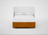 Deep Divan Bed Base King / 2 Footend 2 Continental / Smart Luxe Velvet Cognac