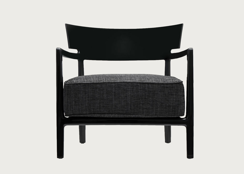 Cara Chair Black Frame Anthracite Seat