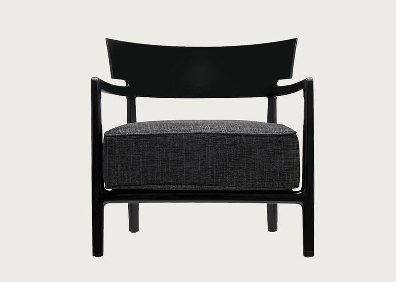 Cara Chair Black Frame Anthracite Seat