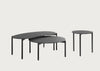 Undique Side Table Black Terrazzo Top Black Base
