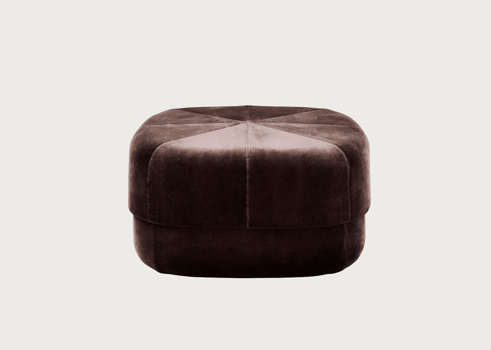 Circus Pouf Large Velour Coffee
