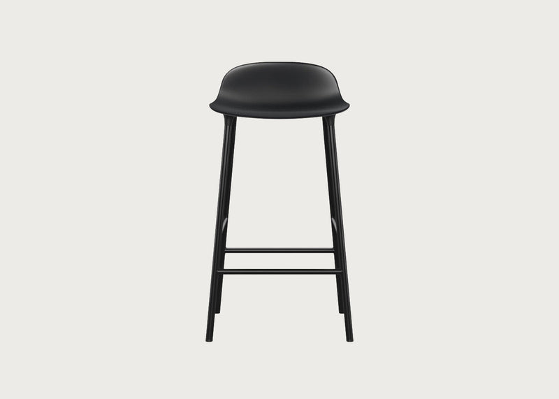 Form Barstool with Plastic Seat