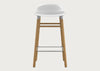 Form Barstool with Plastic Seat