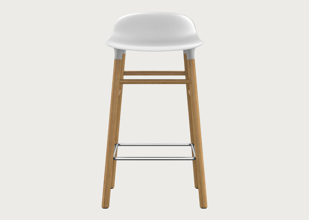 Form Barstool with Plastic Seat