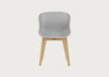 Hyg Chair Grey Shell Oak Legs