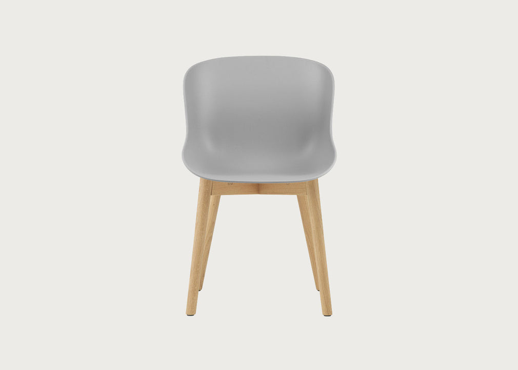 Hyg Chair Grey Shell Oak Legs