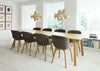 Hyg Chair Grey Shell Oak Legs