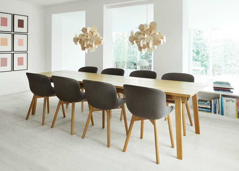 Hyg Chair Grey Shell Oak Legs