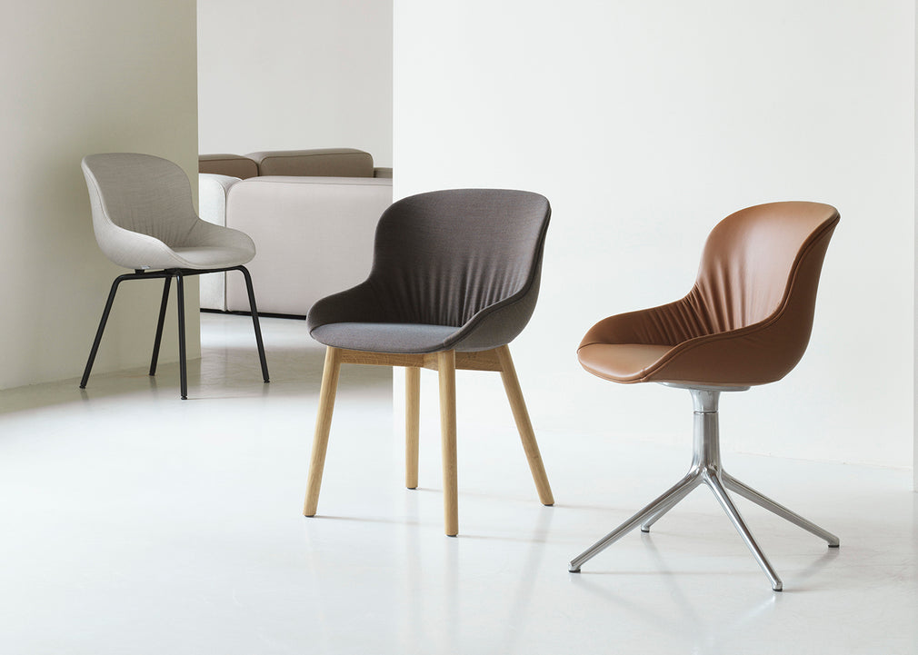 Hyg Chair Grey Shell Oak Legs