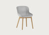 Hyg Chair Grey Shell Oak Legs