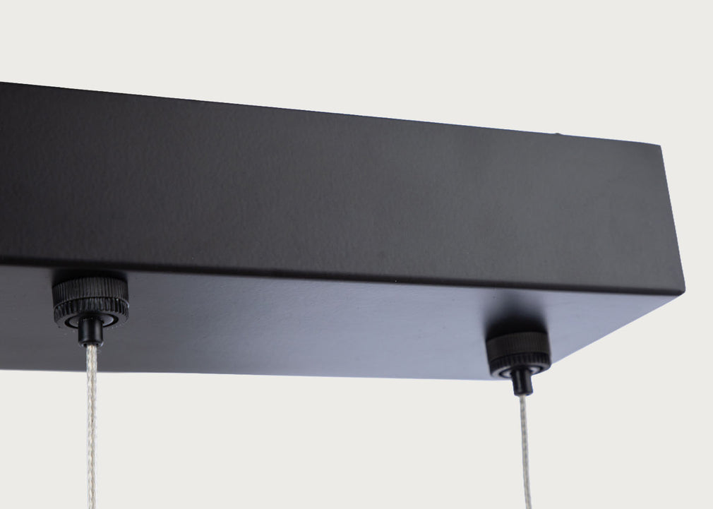 Saber LED Long Chandelier Black