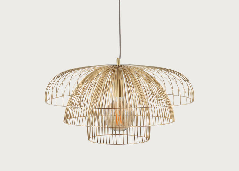 Makiko Pendant Light Satin Brass