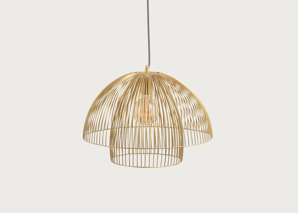 Makiko Pendant Light Satin Brass