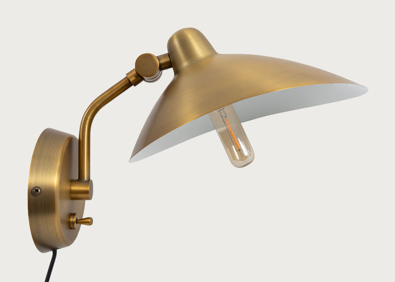 Milton Wall Light Brass