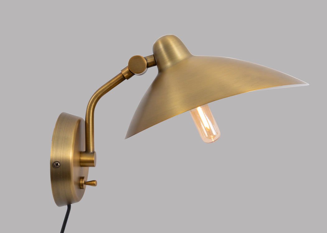 Milton Wall Light Brass