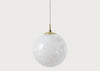Speckled Glass Pendant Light White