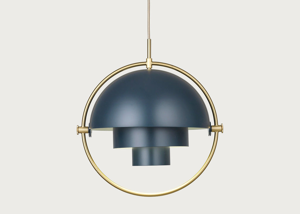 Multi-Lite Pendant Light Brass Frame