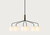Howard Chandelier 6 Arm Bone China