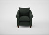 Devon Armchair Boucle Fern / Walnut Stained