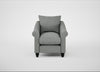 Devon Armchair Boucle Steel / Black