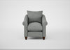 Devon Armchair Boucle Steel / Walnut Stained
