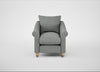Devon Armchair Boucle Steel / Natural