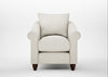 Devon Armchair Chunky Boucle Ecru / Walnut Stained