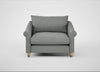 Devon Loveseat Boucle Steel / Natural