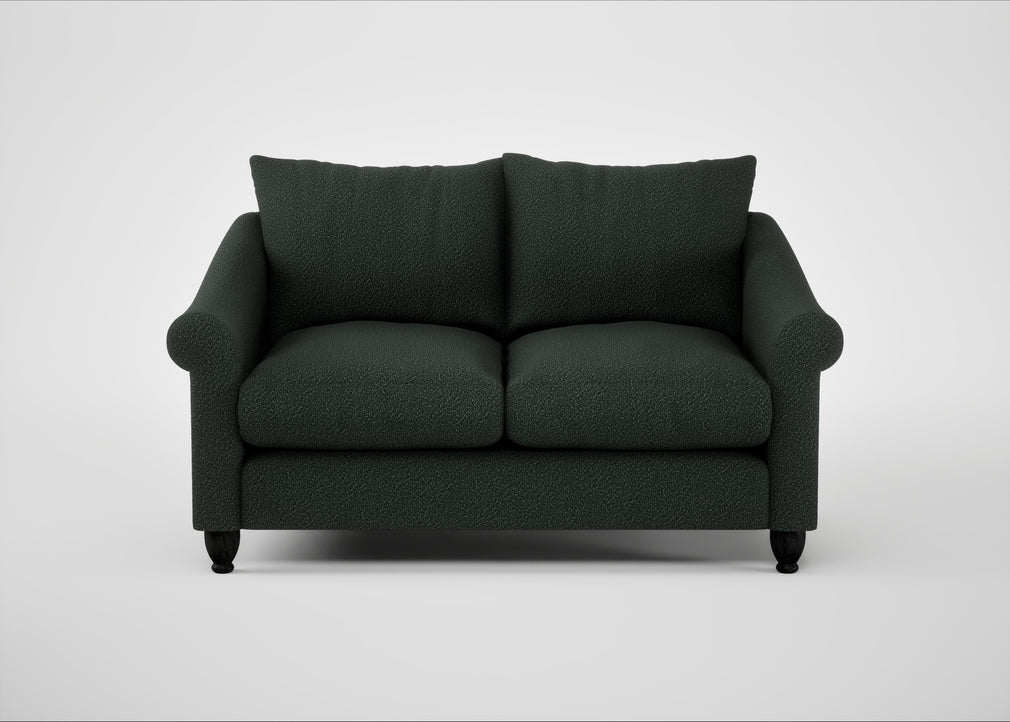Devon 2 Seater Sofa Boucle Fern / Black