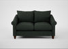 Devon 2 Seater Sofa Boucle Fern / Walnut Stained