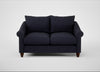 Devon 2 Seater Sofa Boucle Indigo / Walnut Stained